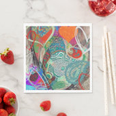 ハートとペイズリー紙ナプキンス スタンダードランチョンナプキン (インサイチュ)