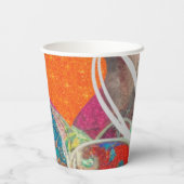 ハートとペイズリー 紙コップ (裏面)