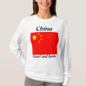 ハートとホーム中国の女性tシャツ tシャツ (正面)
