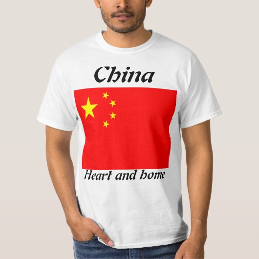 ハートとホーム中国メンズtシャツ tシャツ (正面)