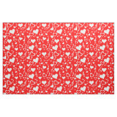 ハートとミュージックノート ファブリック (ファットクウォーター)