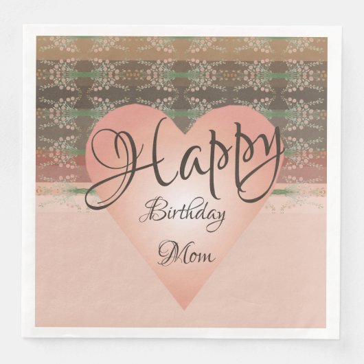 ハートとモモの花 (正面)