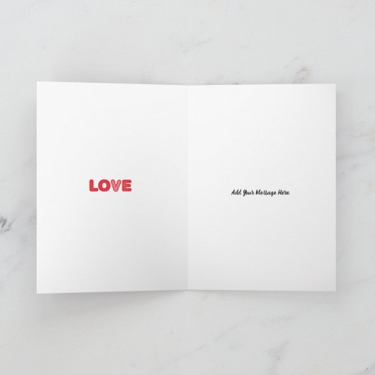 ハートとラブのグリーティングカード カード (内部)