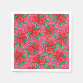 ハートとラブナプキンス スタンダードカクテルナプキン (正面)