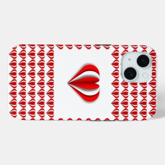 ハートとラブ Case-Mate iPhoneケース (裏面 (横))