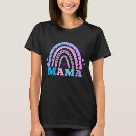 ハートとレインボーのMAMA Tシャツ