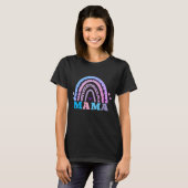 ハートとレインボーのMAMA Tシャツ (正面フル)