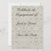 ハートとレース セーブザデート (裏面)