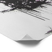 ハートとロッカーとグラフィティガール – Urban Art ポスター (角)