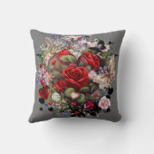 ハートとローズ クッション (裏面)