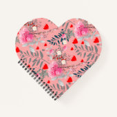 ハートとローズ ノートブック (正面)