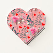 ハートとローズ ノートブック (裏面)