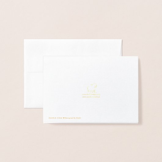 ハートと一緒にゴールドエレファントペア ハッピーアニバーサリー 箔カード (裏面封筒付き)