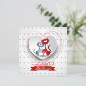 ハートと共に恋に落ちた猫たち 招待状 (スタンド正面)