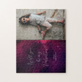 ハートと写真バレンタインギフトジグソーパズル ジグソーパズル (縦)