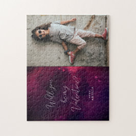 ハートと写真バレンタインギフトジグソーパズル ジグソーパズル