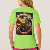 ハートと剣のグラフィックTシャツ Tシャツ (裏面)