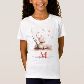 ハートと可愛い子猫のバックトゥスクール Tシャツ (正面)