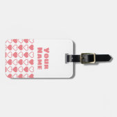 ハートと名前の混在 ラゲッジタグ (正面横)