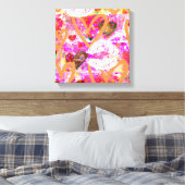 ハートと唇 キャンバスプリント (インサイチュ (寝室))