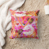 ハートと唇 クッション (ブランケット)