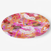 ハートと唇 ペーパープレート (アングル)