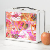 ハートと唇 メタルランチボックス (インサイチュ)