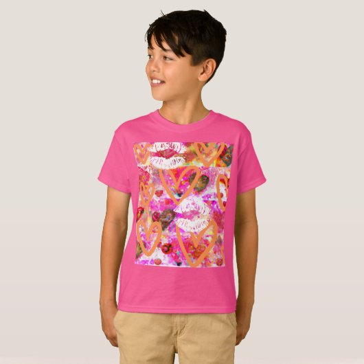 ハートと唇 Tシャツ (正面フル)