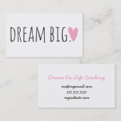 ハートと大きい夢 名刺 (正面/裏面)