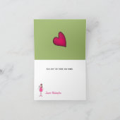 ハートと天使サンキューノートカード サンキューカード (内部)