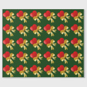 ハートと弓包み紙 ラッピングペーパー (フラット)