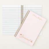 「ハートと弓」コケット・ジャーナル・ピンク ノートブック (内側)