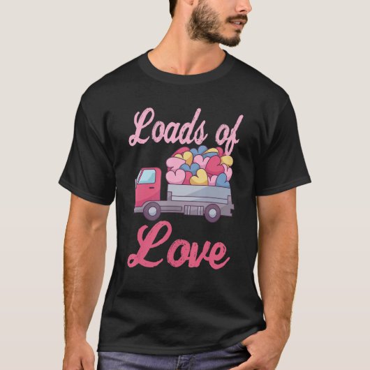 ハートと愛でいっぱいのトラック Tシャツ (正面)