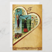 ハートと愛の寓話バレンタインデー 便箋 (正面/裏面)