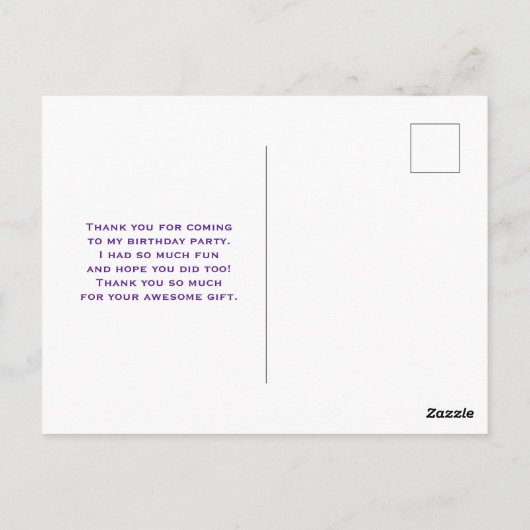 ハートと愛の水の色のパターンありがとう ポストカード (裏面)