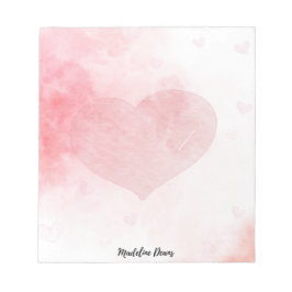 ハートと愛バレンタイン ノートパッド