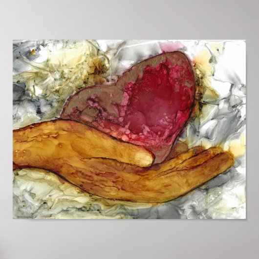 ハートと手13 x 10インチ ポスター (正面)