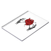 ハートと手 – スケルトンハート手 ノートブック (左側)