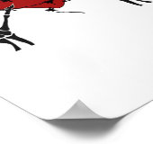 ハートと手 – スケルトンハート手 ポスター (角)