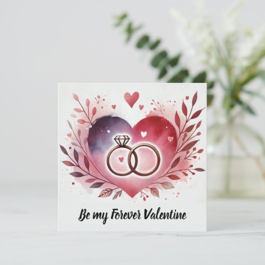 ハートと指輪の花冠 – 永遠に私と一緒に シーズンカード (スタンド正面)