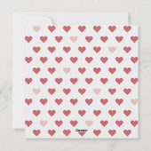 ハートと指輪の花冠 – 永遠に私と一緒に シーズンカード (裏面)