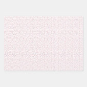 ハートと振りかけるピンクのバレンタインデー ラッピングペーパーシート (正面3)