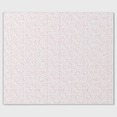 ハートと振りかけるピンクのバレンタインデー ラッピングペーパー (フラット)