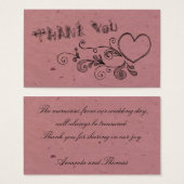 ハートと旋回感謝していする (正面&裏面)