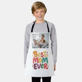 ハートと星のベストマムエバー エプロン (着用した状態)