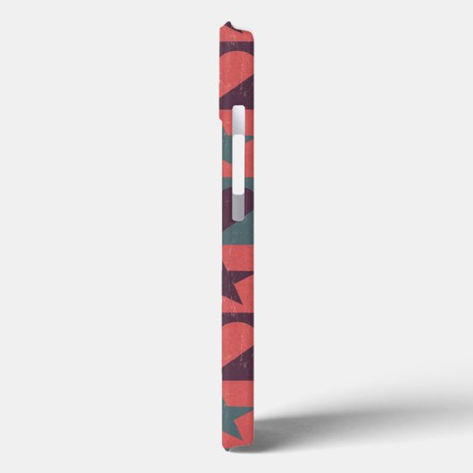 ハートと星模様ピンク Case-Mate iPhoneケース (裏面 / 左)