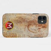 ハートと気管支動脈ジェムモノグラム Case-Mate iPhoneケース (裏面(横))
