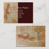 ハートと気管支動脈、医療用モノグラム 名刺 (正面/裏面)