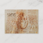 ハートと気管支動脈、医療用モノグラム 名刺 (裏面)