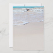 ハートと海シーンカスタムウェディング招待状 招待状 (裏面)